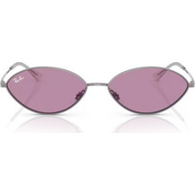 Ray-Ban RB3757 004/69 Γυναικεία Γυαλιά Ηλίου Οβάλ Μεταλλικά Ασημί με Ροζ Φακό