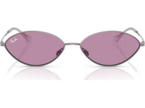 Ray-Ban RB3757 004/69 Γυναικεία Γυαλιά Ηλίου Οβάλ Μεταλλικά Ασημί με Ροζ Φακό