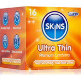 Skins Ultra Thin Προφυλακτικά Λεπτά με Λιπαντικό 16τμχ