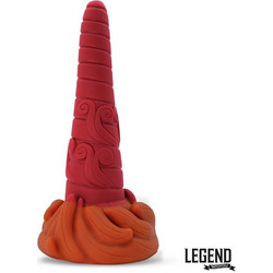 Legend Rubygon Dildo με Βεντούζα 24.5cm Κόκκινο