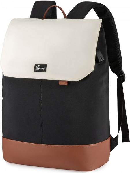 Lovevook MB2187 Backpack Laptop 15.6" Black Beige | 5212041216134]