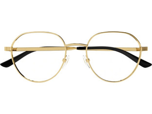 Gucci GG1458O 001 Ανδρικός Σκελετός Γυαλιών Οράσεως Μεταλλικός Χρυσός