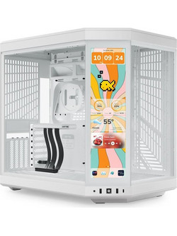 Hyte Y70 Touch Infinite White Midi Tower Κουτί Υπολογιστή με Πλαϊνό Παράθυρο