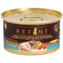 Refine Adult Sterilised with Chicken, Green Beans & Tomatoes in Jelly 85gr