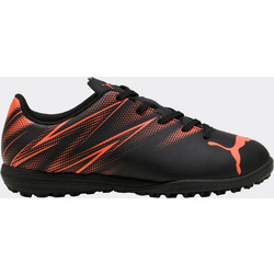 Puma Attacanto TT 107481-12 Παιδικά Ποδοσφαιρικά Παπούτσια με Σχάρα Μαύρα Πορτοκαλί