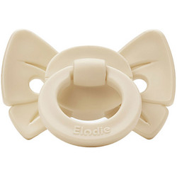 Elodie Details Binky Bow Ανατομική Ορθοδοντική Πιπίλα Σιλικόνης 3m+ Oat White
