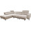 Woodwell Massimo Γωνιακός Καναπές Δεξιά Γωνία Μπεζ 289x107x90cm Ε983,1R