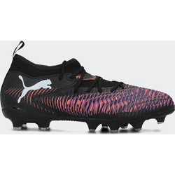 Puma Future 8 Match FG/AG 108143-01 Παιδικά Ποδοσφαιρικά Παπούτσια με Τάπες και Καλτσάκι Μαύρα Μωβ