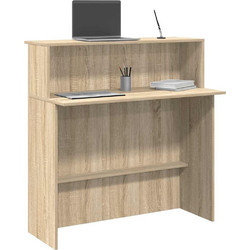 vidaXL Γραφείο Reception Ξύλινο με Βιβλιοθήκη 100x50x103.5cm 859026
