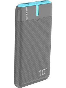 Tracer EnerGo Power Bank 10000mAh με 2 Θύρες USB-A Grey Blue