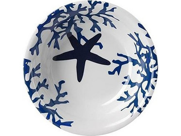 Mario Luca Giusti Corallo Fondo Blue Πιάτο Βαθύ Πλαστικό 19cm HPIACORA2