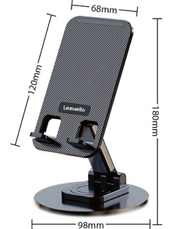 Leewello LW-171 Βάση Κινητού για Γραφείο Μαύρη