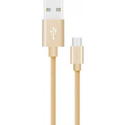 V-TAC VTC-849 Braided USB-A to USB-C 1m Golden