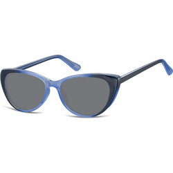 Sunoptic SS-CP138C52 Γυναικεία Γυαλιά Ηλίου Cat Eye Κοκάλινα Μπλε με Μαύρο Φακό