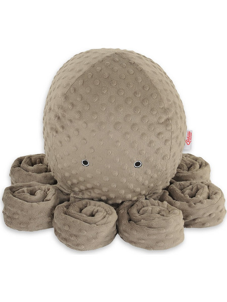Bobono Χταπόδι Polka Dot Minky Καφέ 75cm