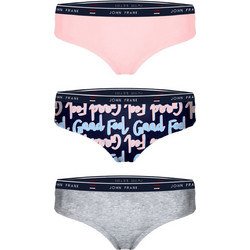 John Frank Feel Good Βαμβακερά Γυναικεία Μποξεράκια 3Pack WJF3FG-H07