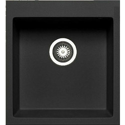 Pyramis Pyragranite Istros Ένθετος Νεροχύτης Γρανίτη Ματ Carbon Graphite 46x50cm 070043811