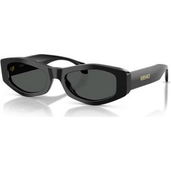 Versace VE4487 GB1/87 Γυναικεία Γυαλιά Ηλίου Πολυγωνικά Κοκάλινα Μαύρα με Μαύρο Φακό