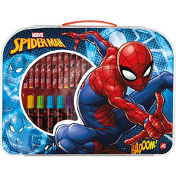 AS Company Marvel Spider-Man Σετ Ζωγραφικής με Βαλιτσάκι 33x25x3cm 34τμχ 1023-66226