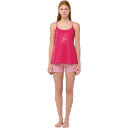 Vamp Babydoll Καλοκαιρινό Βαμβακερό Φούξια 22286