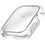 Uniq Garde Θήκη Σιλικόνης με Προστασία Οθόνης για Apple Watch 7 / 8 / 9 45mm Διαφανής