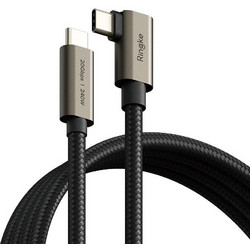 Ringke Angle 90° Braided USB-C to USB-C 240W 2m Black 8800293851486