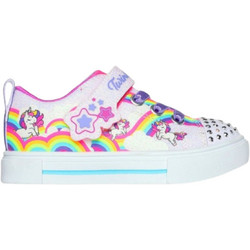Skechers Παιδικά Sneakers Λευκά Φούξια Γαλάζια 314809N-WMLT