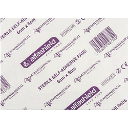 Alfashield Alfa Pads Αποστειρωμένο Αυτοκόλλητο Επίθεμα 6x8cm 1τμχ