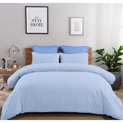 Astron Σετ Σεντόνια Μονά Βαμβακερά 175x260 Claudia Blue 7612