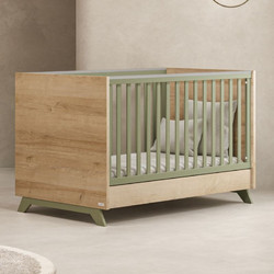Casababy Rio Πολυμορφική Κούνια για Στρώμα 70x140cm Μπεζ Πράσινη 590368
