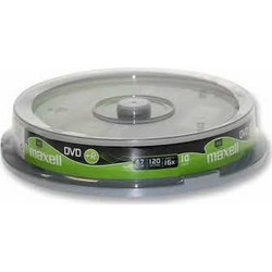 Maxell 275736.40.TE Εγγράψιμα DVD+R 16x 4.7GB Cake Box 10τμχ