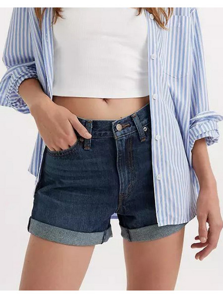 Levi's Γυναικείο Σορτς Τζιν Navy Μπλε A5564-0004