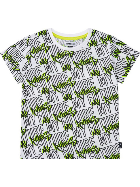Nath Παιδικό T-Shirt Κοντομάνικο Λευκό Μαύρο KB08T703W1