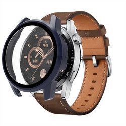 Glass protector Πλαστική Θήκη με Προστασία Οθόνης για Huawei Watch GT3 42mm Navy Μπλε
