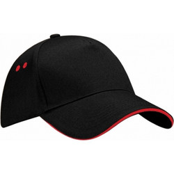 Beechfield Ανδρικό Καπέλο Jockey Υφασμάτινο Μαύρο B15C-002