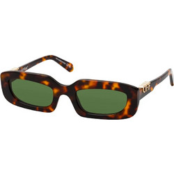 Off White OERI13C 6055 Γυναικεία Γυαλιά Ηλίου Ορθογώνια Κοκάλινα Ταρταρούγα με Πράσινο Φακό