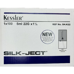Kessler Silk-Ject Σύριγγες 5ml με Βελόνα 22G 30mm 100τμχ