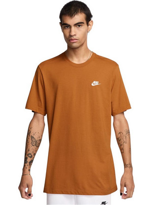 Nike Sportswear Club Ανδρικό Αθλητικό T-Shirt Rusted AR4997-815