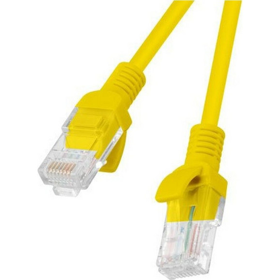 Lanberg U/UTP Cat.5e Καλώδιο Δικτύου Ethernet 0.25m Yellow 10τμχ PCU5 ...