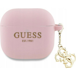 Guess 4G Charm Θήκη Σιλικόνης για Apple AirPods 4 Ροζ