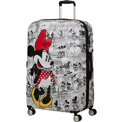 American Tourister Wavebreaker Minnie 152584-7484 Παιδική Βαλίτσα Μεγάλη 77x52x29cm με 4 Ρόδες Λευκή