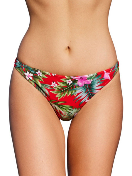 Banana Moon Bikini Slip Floral Κόκκινο Πράσινο WILA-MAHALO-LAG19