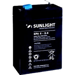 Sunlight SPA6-2.8 Μπαταρία VRLA-AGM 6V 2.8Ah