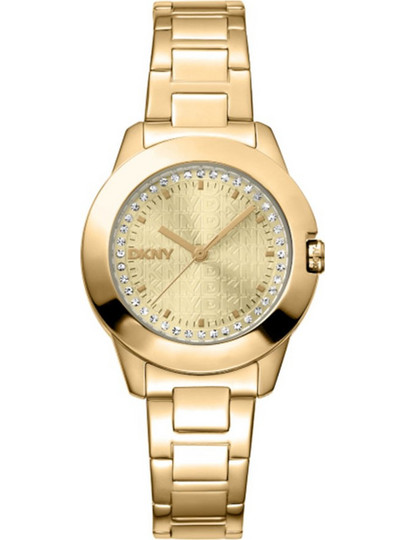 DKNY Γυναικείο Ρολόι με Χρυσό Μεταλλικό Μπρασελέ DK1L021M0055
