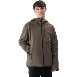4F Ανδρικό Μπουφάν Χειμωνιάτικο Softshell Καφέ 4FWSS25TTJAM705-81S