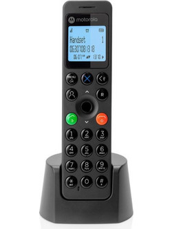 Motorola DOT201 Ασύρματο Τηλέφωνο με Ανοιχτή Ακρόαση Μαύρο
