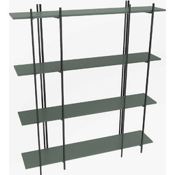 Hanah Home Moss Βιβλιοθήκη 160x29.6x180cm 875ZNA4551