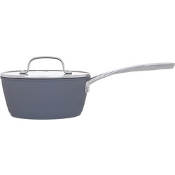Laura Ashley Dark Slate Κατσαρόλα Γάλακτος Αλουμινίου Αντικολλητική Επίστρωση 18cm 1.9lt