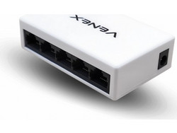 Venex SW-105ST Unmanaged L2 Switch με 5 Θύρες Ethernet 100Mbps