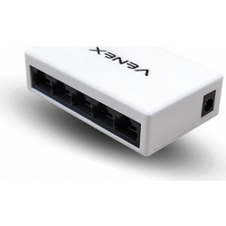 Venex SW-105ST Unmanaged L2 Switch με 5 Θύρες Ethernet 100Mbps